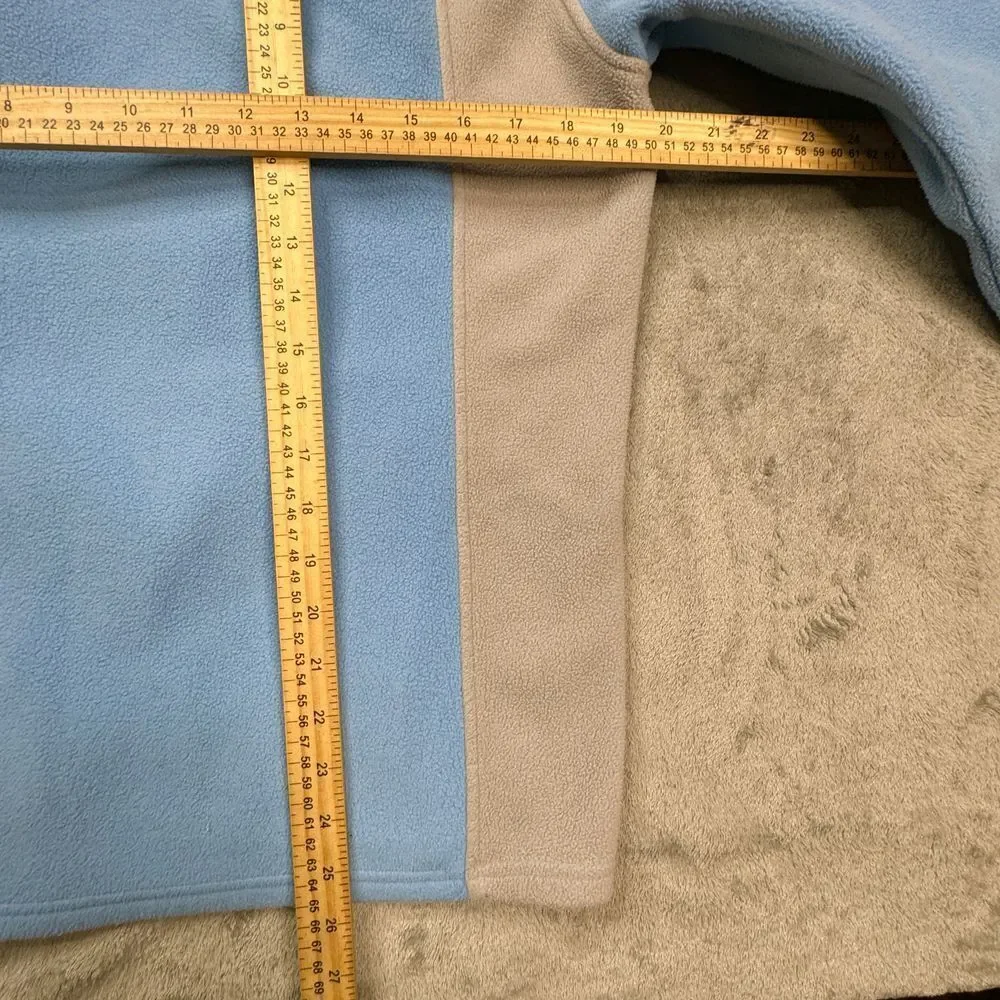 The North Face Full Zip‎ Fleece Girls Size XL Blue and Grey